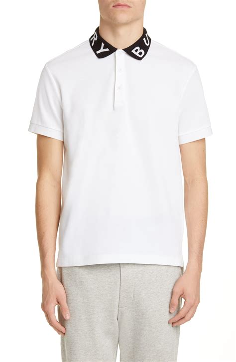 burberry polo top white|burberry polo shirts men's outlet.